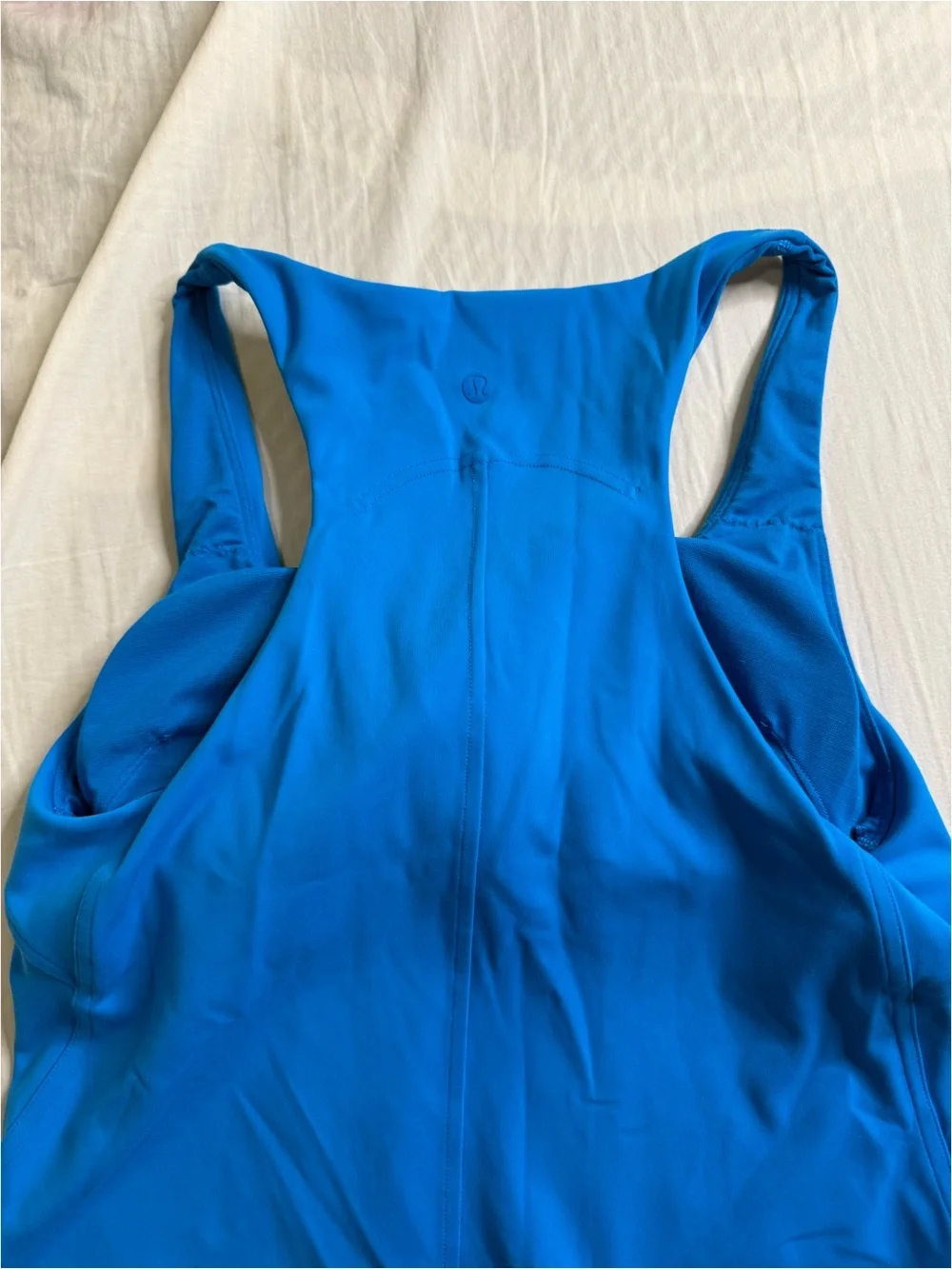 Blue Square-Neck Women’s Tank Top